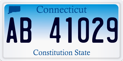 CT license plate AB41029