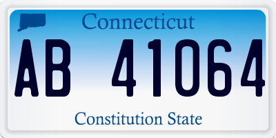 CT license plate AB41064