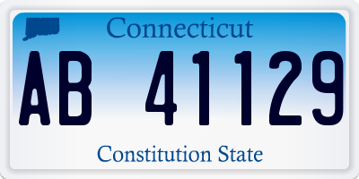 CT license plate AB41129