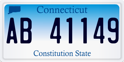 CT license plate AB41149