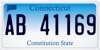 CT license plate AB41169