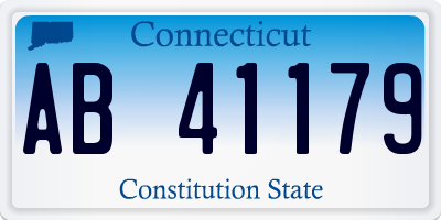 CT license plate AB41179