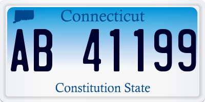 CT license plate AB41199