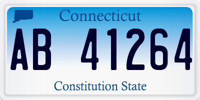 CT license plate AB41264