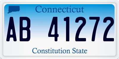 CT license plate AB41272