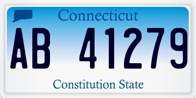 CT license plate AB41279
