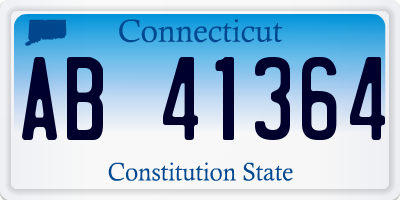 CT license plate AB41364