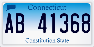 CT license plate AB41368