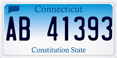 CT license plate AB41393