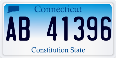 CT license plate AB41396