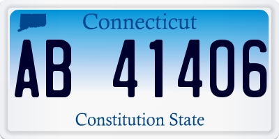CT license plate AB41406