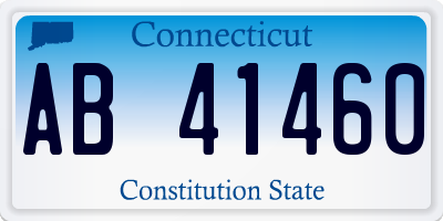 CT license plate AB41460