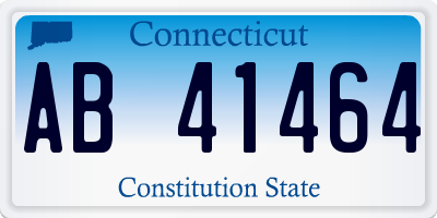 CT license plate AB41464