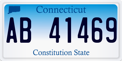 CT license plate AB41469