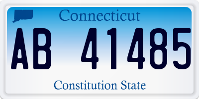 CT license plate AB41485