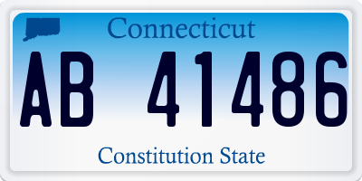 CT license plate AB41486
