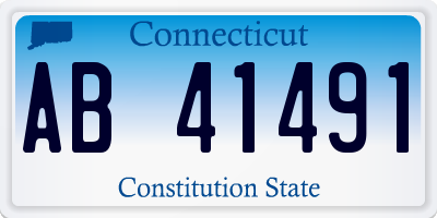 CT license plate AB41491