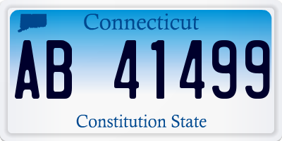 CT license plate AB41499