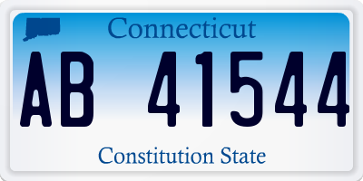 CT license plate AB41544