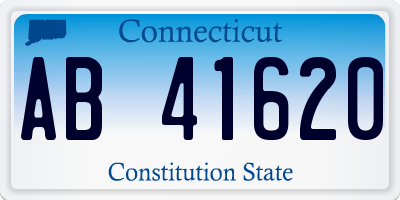 CT license plate AB41620