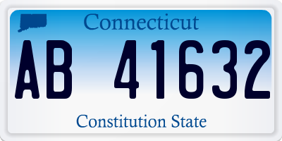 CT license plate AB41632