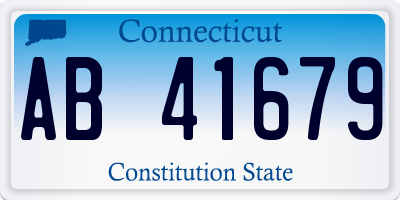 CT license plate AB41679