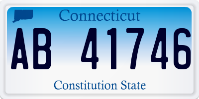 CT license plate AB41746