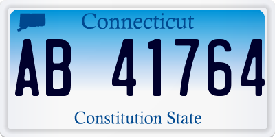 CT license plate AB41764