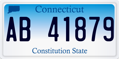 CT license plate AB41879