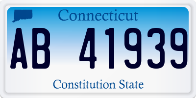 CT license plate AB41939
