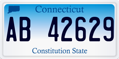 CT license plate AB42629