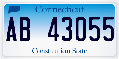 CT license plate AB43055