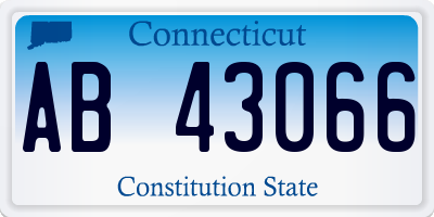 CT license plate AB43066