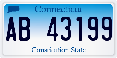 CT license plate AB43199