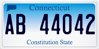 CT license plate AB44042