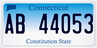 CT license plate AB44053