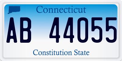 CT license plate AB44055