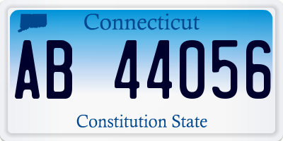 CT license plate AB44056