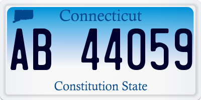 CT license plate AB44059