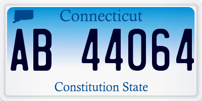 CT license plate AB44064