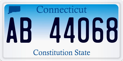 CT license plate AB44068