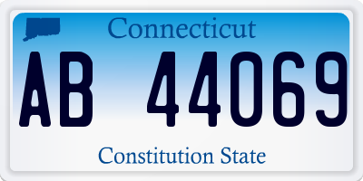 CT license plate AB44069