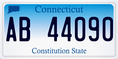 CT license plate AB44090