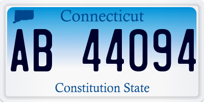 CT license plate AB44094