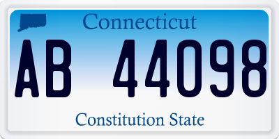 CT license plate AB44098