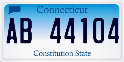 CT license plate AB44104