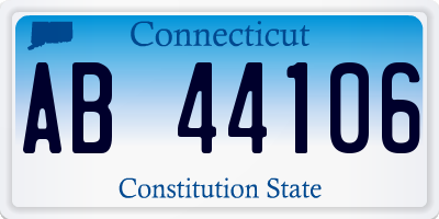 CT license plate AB44106