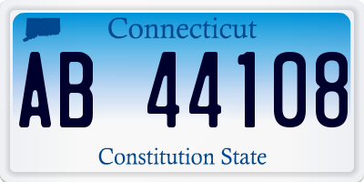 CT license plate AB44108