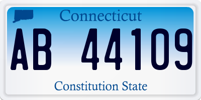 CT license plate AB44109