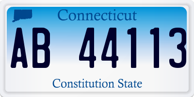 CT license plate AB44113